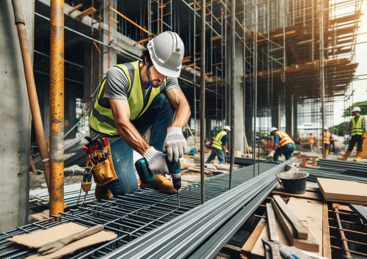 Pracownicy budowlani - zdjęcie ilustracyjne Niemcy w kłopocie. Alarm w służbie zdrowia i budownictwie