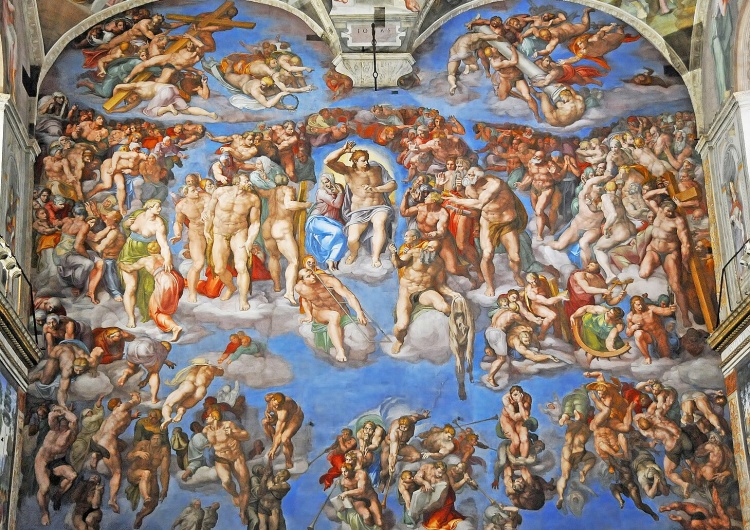 Sąd Ostateczny - Michał Anioł Buonarroti, fresk w Kaplicy Sykstyńskiej, lata 1537-1541
