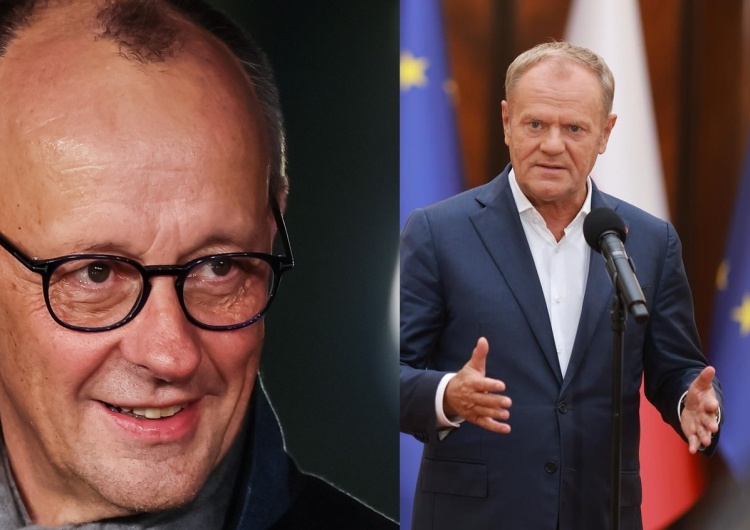 Kanclerz Niemiec Friedrich Merz i premier Polski Donald Tusk