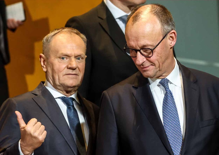 Donald Tusk i Friedrich Merz