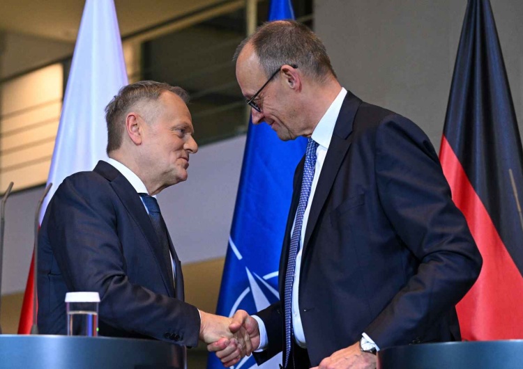 Donald Tusk i Friedrich Merz w Berlinie