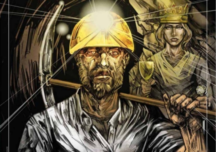 Górnik i Św. Barbara