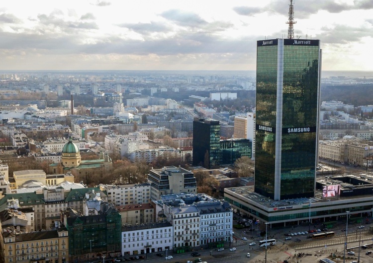 Warszawa - zdjęcie z lotu ptaka