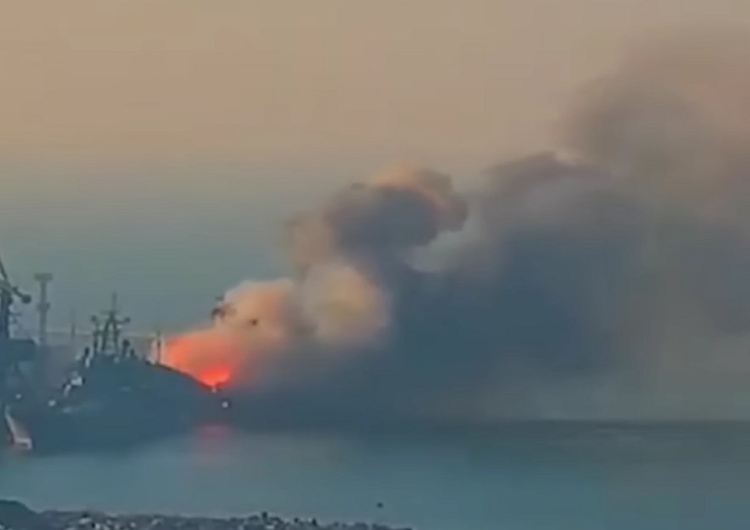 Jeden z wcześniejszych atak ukraińskich dronów (zdj. ilustracyjne)