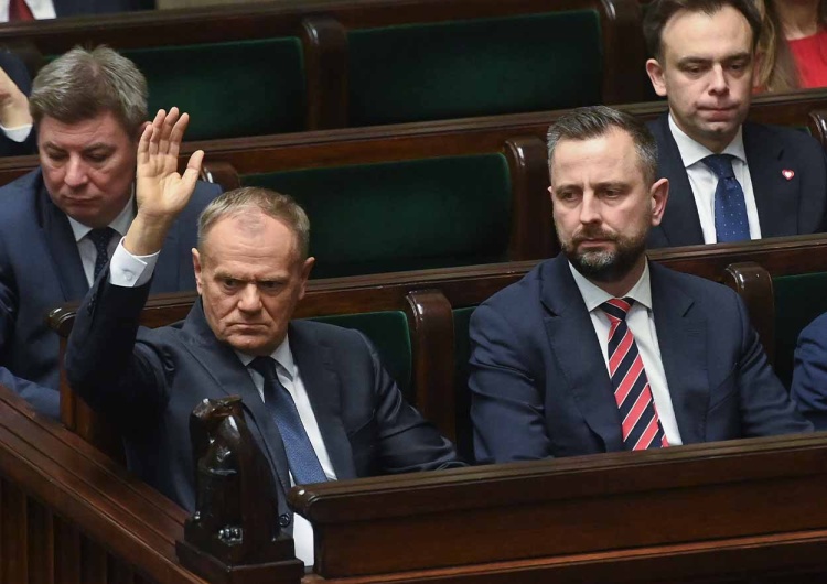 Sejm nie odrzucił weta prezydenta Karola Nawrockiego. Na zdjęciu premier Donald Tusk