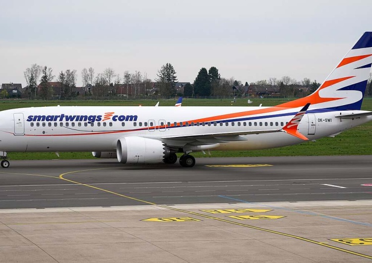 Samolot w barwach czeskich linii Smartwings 