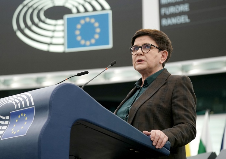 Beata Szydło w Parlamencie Europejskim