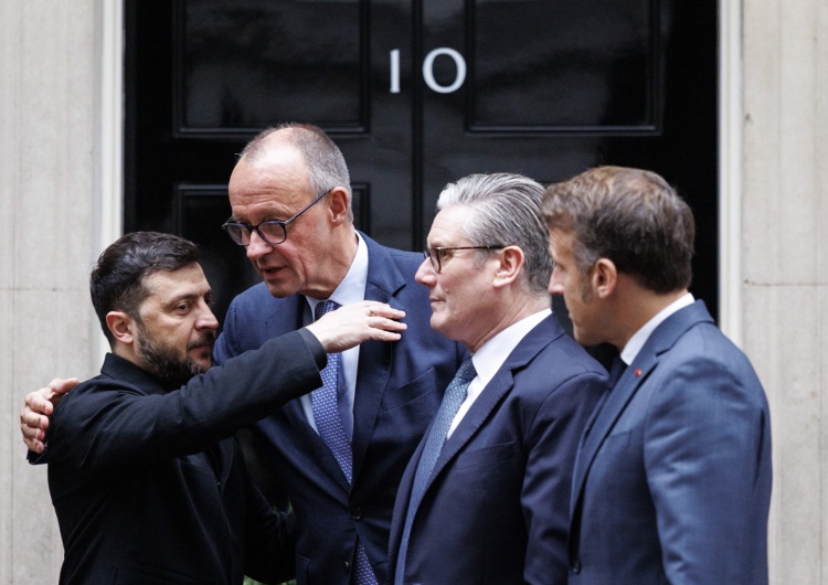 Wołodymyr Zełenski, Friedrich Merz, Keir Starmer, Emmanuel Macron