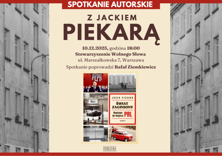 Spotkanie z Jackiem Piekarą - plakat