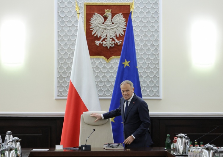 Donald Tusk na posiedzeniu Rady Ministrów