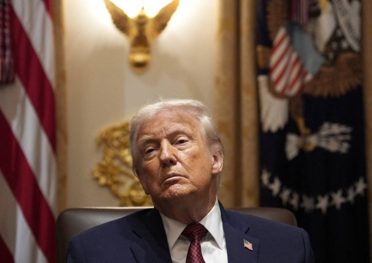 Prezydent USA Donald Trump w Gabinecie Owalnym Białego Domu