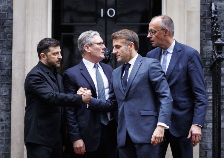 Zełenski, Starmer, Macron i Merz 