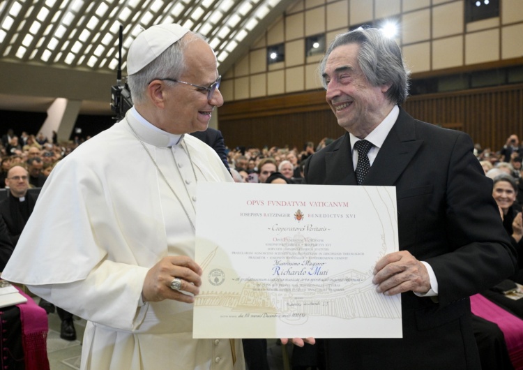 Od lewej: Leon XIV, Riccardo Muti
