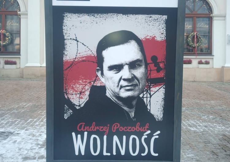 Plakat z Andrzejem Poczobutem, Warszawa