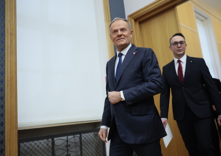 Donald Tusk i Dariusz Klimczak