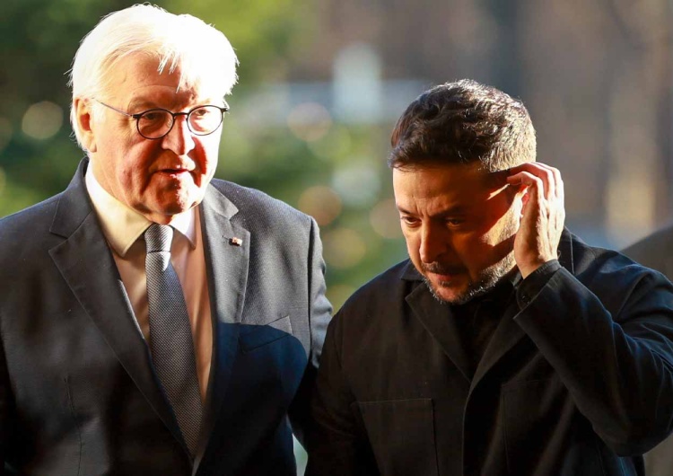 Frank-Walter Steinmeier i Wołodymyr Zełenski