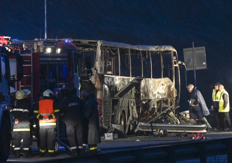 Koszmar w Bułgarii: 46 osób spłonęło w autokarze.