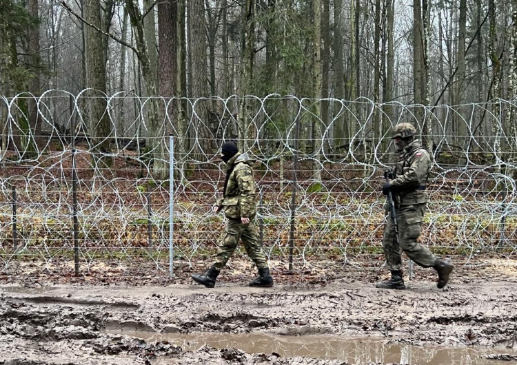 Ponad 100-osobowa grupa usiłowała w nocy sforsować granicę w Białowieży. Dwóch żołnierzy poszkodowanych