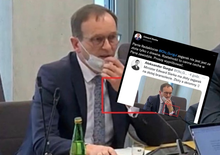 Dziennikarz „Wyborczej” zarzucił wiceministrowi, że nosi złoty zegarek. Takiej odpowiedzi się nie spodziewał