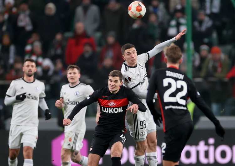 Legia Warszawa przegrywa ze Spartakiem Moskwa i odpada z Ligi Europy