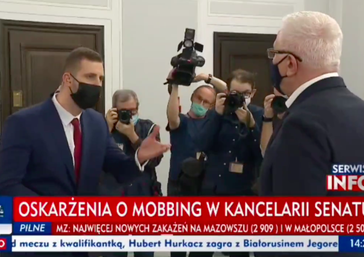  „Mówicie o prawach kobiet, a co pan dzisiaj robi?!” Ostre spięcie między dziennikarzem TVP a senatorem [WIDEO]