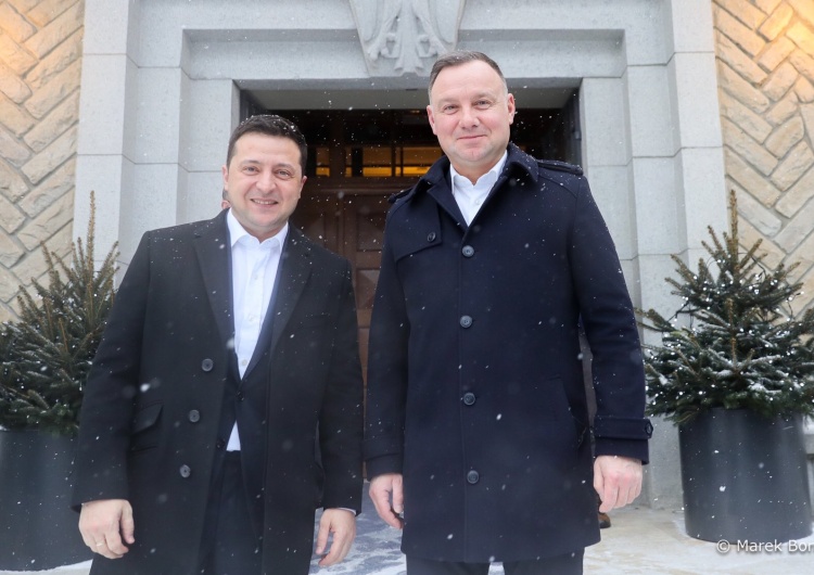 Prezydent Zełenski: Jestem wdzięczny polskiemu narodowi i prezydentowi Dudzie za wsparcie