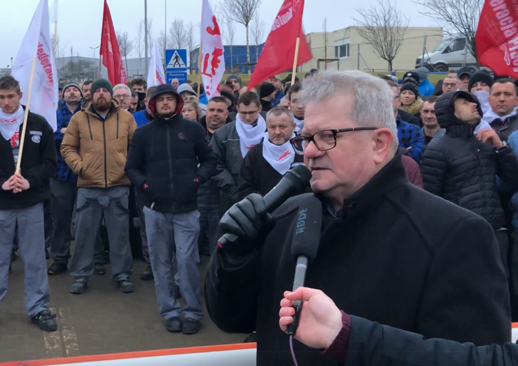  [VIDEO] Tadeusz Majchrowicz: Jeżeli będzie trzeba, to pod Solarisa przyjedzie cała polska Solidarność, by wesprzeć strajkujących pracowników