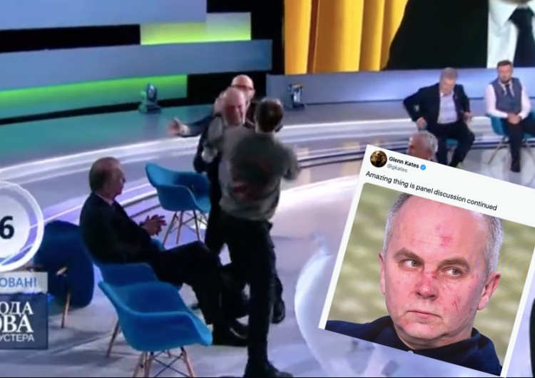  Bójka z parlamentarzystą w ukraińskim programie na żywo. „Tu w studiu jest rosyjski agent!” [WIDEO]