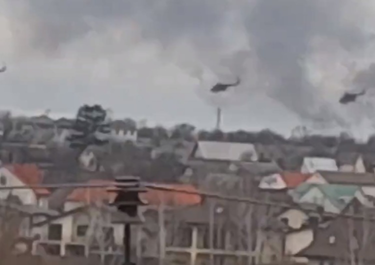  Rosjanie atakują lotnisko w pobliżu Kijowa [WIDEO]