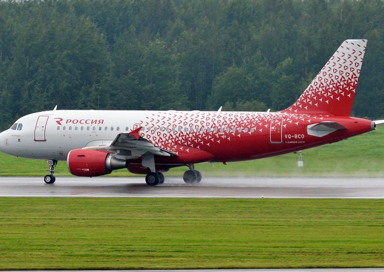 Airbus A319 linii Rossija Niemcy zamykają przestrzeń powietrzną dla rosyjskich samolotów