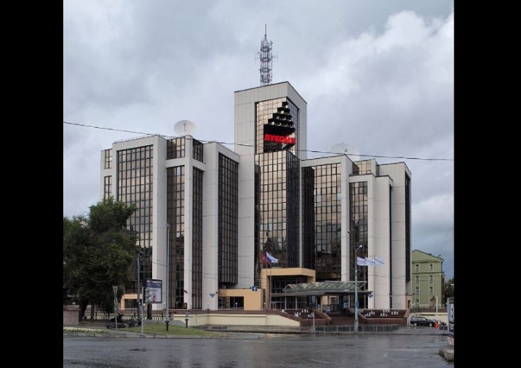 Siedziba Łukoil w Moskwie Łukoil, rosyjski gigant naftowy, wezwał do zakończenia konfliktu na Ukrainie