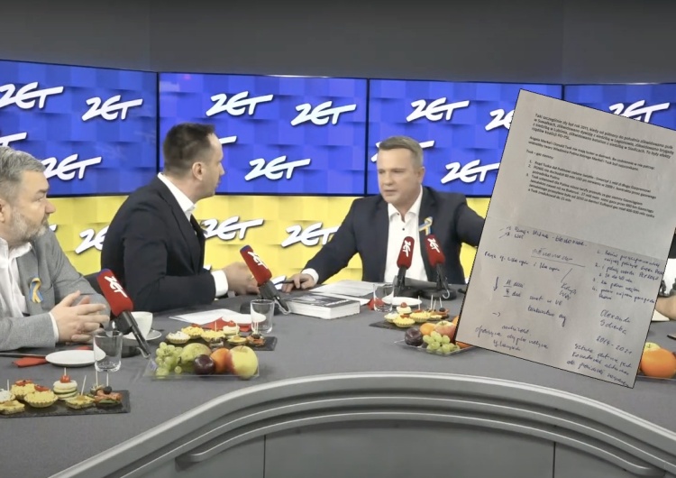  Janusz Kowalski wyproszony ze studia. Profil audycji udostępnił jego notatki [FOTO]