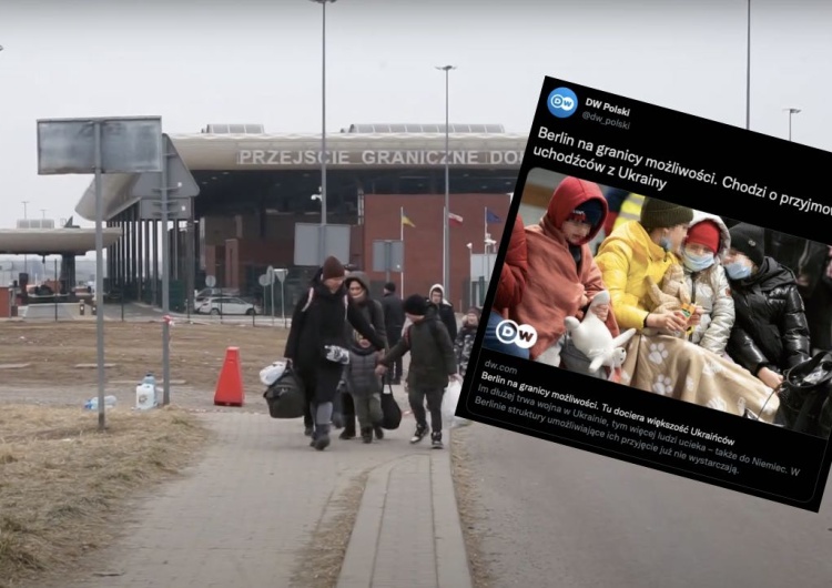 „Berlin na granicy możliwości. Tu dociera większość Ukraińców”. Internauci oburzeni tytułem Deutsche Welle