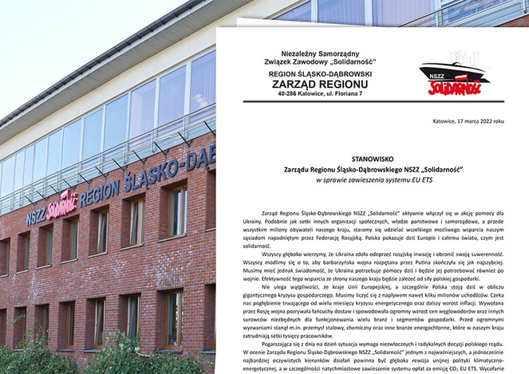 Śląsko-Dąbrowska Solidarność – sponsorzy Putina nie mają mandatu do narzucania Polsce polityki energetycznej