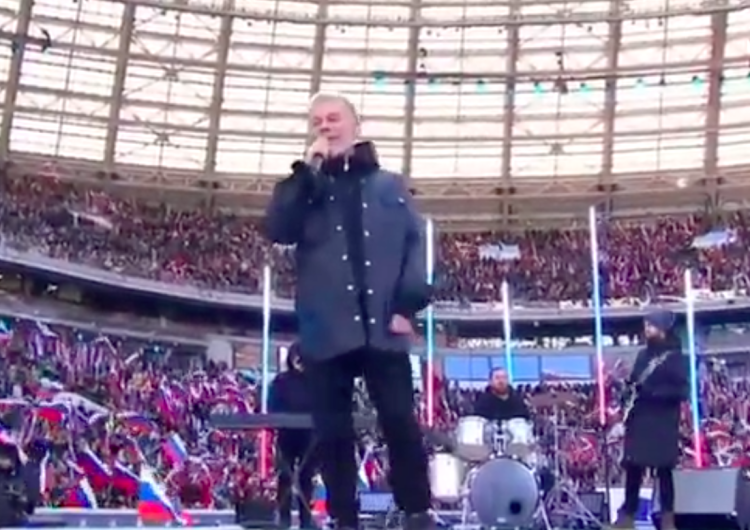 Oleg Gazmanow „Ukraina i Krym, Białoruś i Mołdawia, to jest mój kraj” - śpiewał rosyjski piosenkarz na wiecu Putina [video]