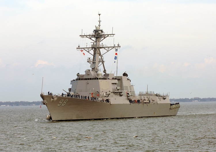 USS Forrest Sherman Amerykański niszczyciel rakietowy USS Forrest Sherman zacumował w porcie w Gdańsku