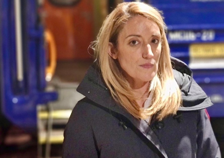 Roberta Matsola Szefowa Parlamentu Europejskiej udaje się do Kijowa