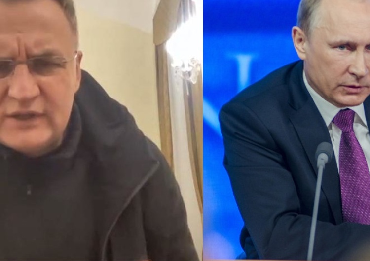 Mer Lwowa Andrij Sadowy oraz prezydent Rosji Władimir Putin Putin stoi za katastrofą smoleńską? Mer Lwowa odpowiada jednoznacznie