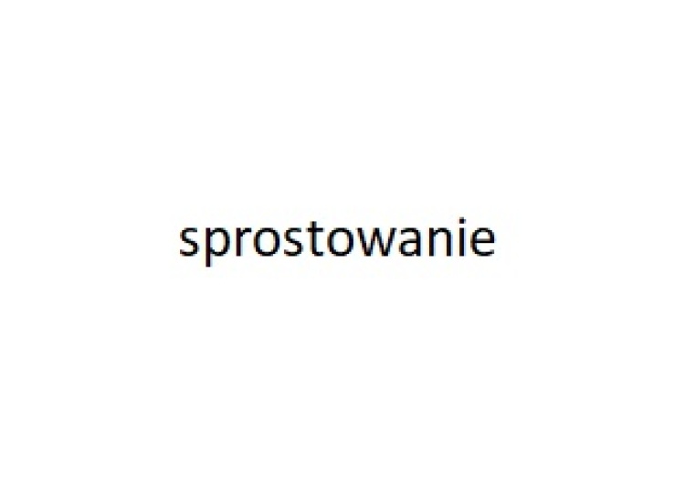 sprostowanie Sprostowanie