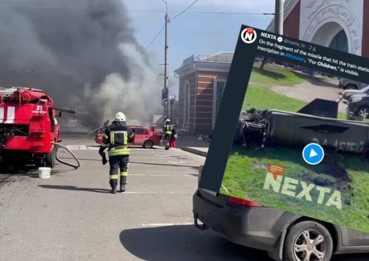 Masakra w Kramatorsku. „NYT”: Szokujący napis na rakiecie, która uderzyła w dworzec