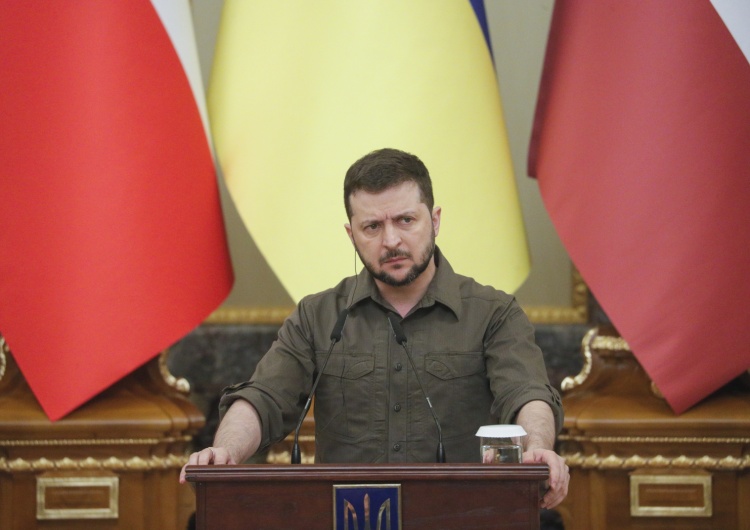 Wołodymyr Zelenski Prezydent Zełeński: Straciliśmy ok. 2,5-3 tys. żołnierzy, 10 tys. jest rannych