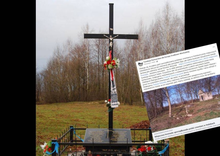 Ukraina: Wdzięczni Polakom Ukraińcy porządkują groby ofiar Wołynia