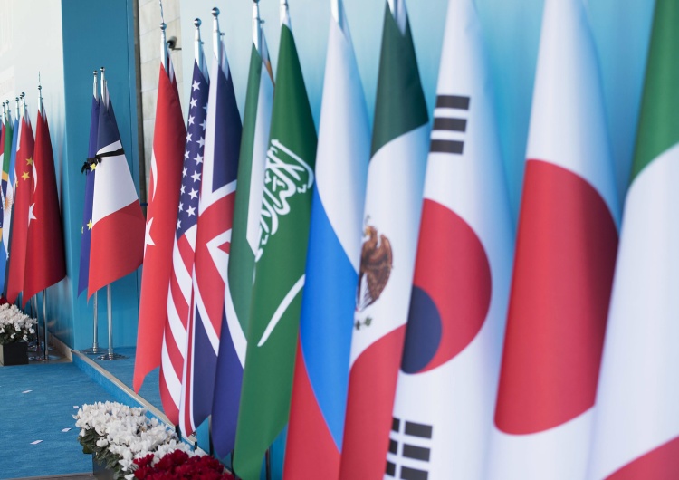 Flagi grupy G20 Bojkot Rosji na spotkaniu grupy G20
