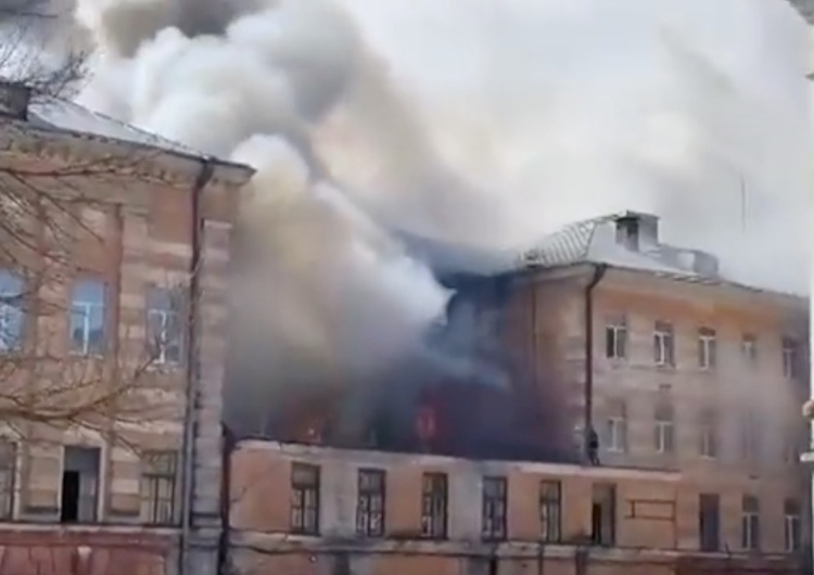  Ogromny pożar w rosyjskim instytucie badawczym. Są ofiary
