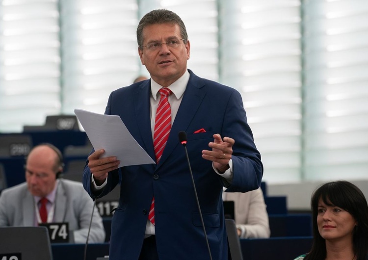 Wiceprzewodniczący KE Maros Sefcovic Wiceprzewodniczący KE Sefcovic: