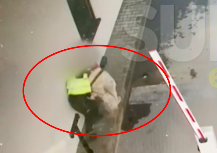 Atak nożownika na ochroniarza Orlenu. Opublikowano drastyczne nagranie