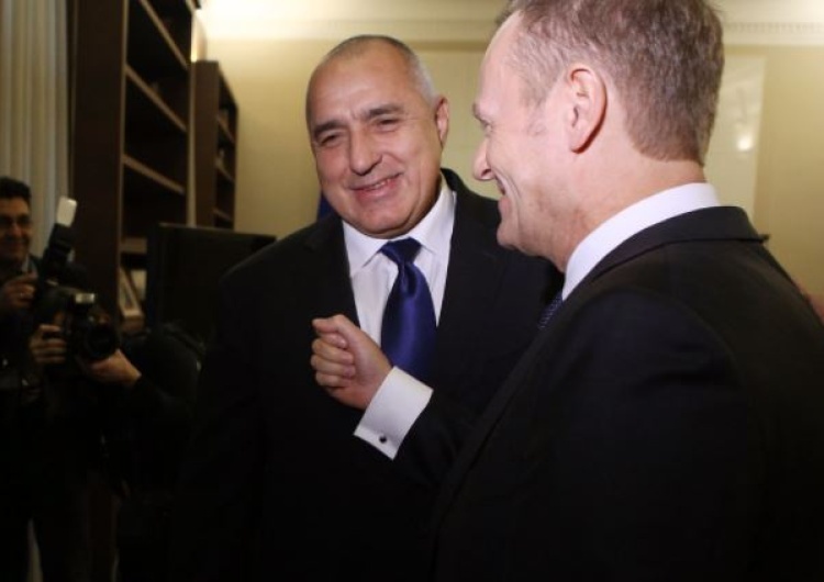 Bułgarski premier Bojko Borysow z ówczesnym przewodniczącym Rady UE Donaldem Tuskiem, 2018 r. Niedawno aresztowany polityczny sojusznik Tuska doprowadził do upadku rządu w Bułgarii. Protesty i chaos na ulicach