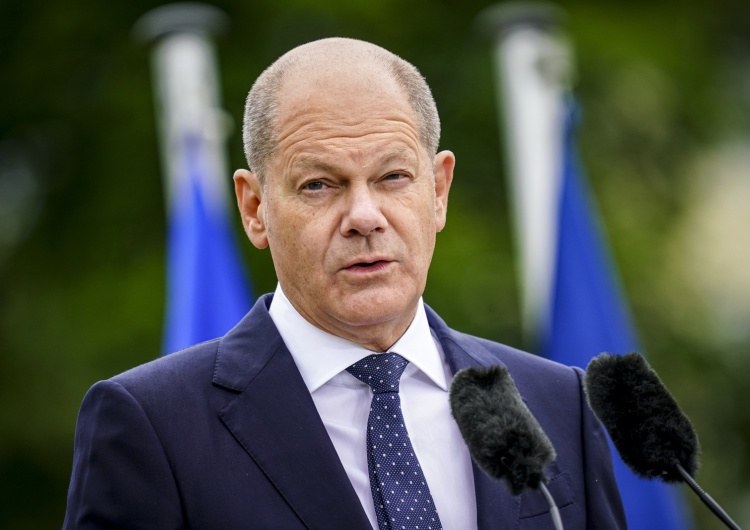 Kanclerz Niemiec Olaf Scholz [WIDEO] „Żenujący napad arogancji”. Niemieckie media o „żarcie” Scholza po pytaniu dziennikarki