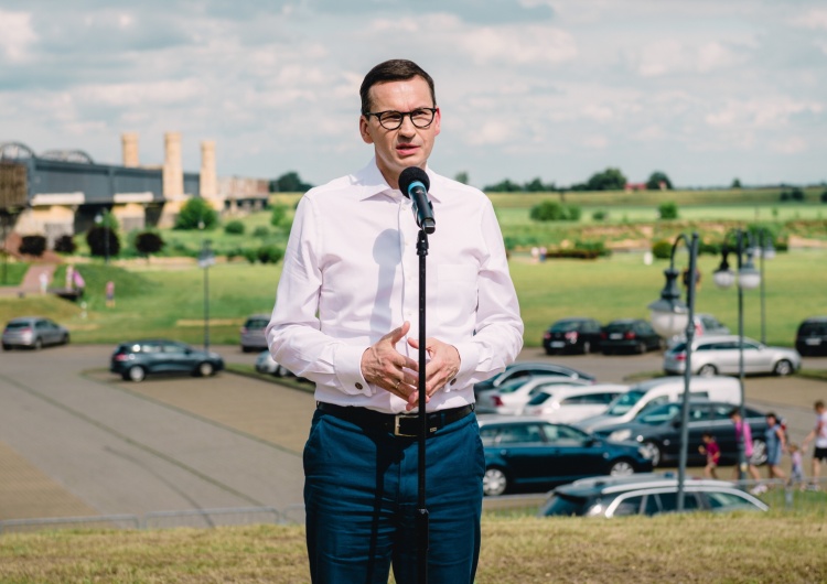 Mateusz Morawiecki podczas wizyty w Tczewie Mateusz Morawiecki: KPO to temat sprzed miesiąca, a Umowa Partnerstwa jest pięć razy ważniejsza