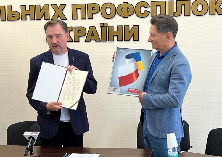 Wspólne memorandum o współpracy. Solidarność jest jedynym związkiem zawodowym, który przybył na Ukrainę